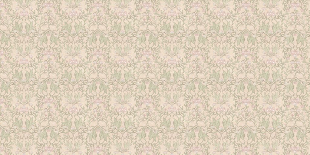 Morris bloemen damask - peach fuzz