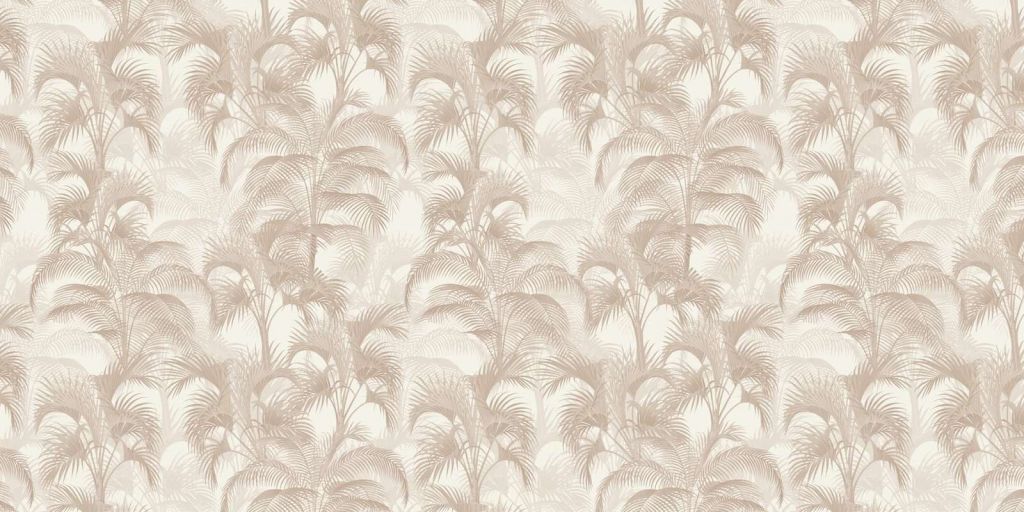 Tropische Vintage Palmen - beige