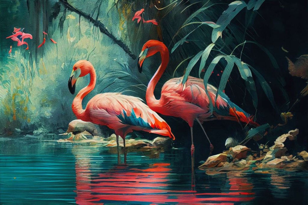 Flamingo Oase Ontwaken