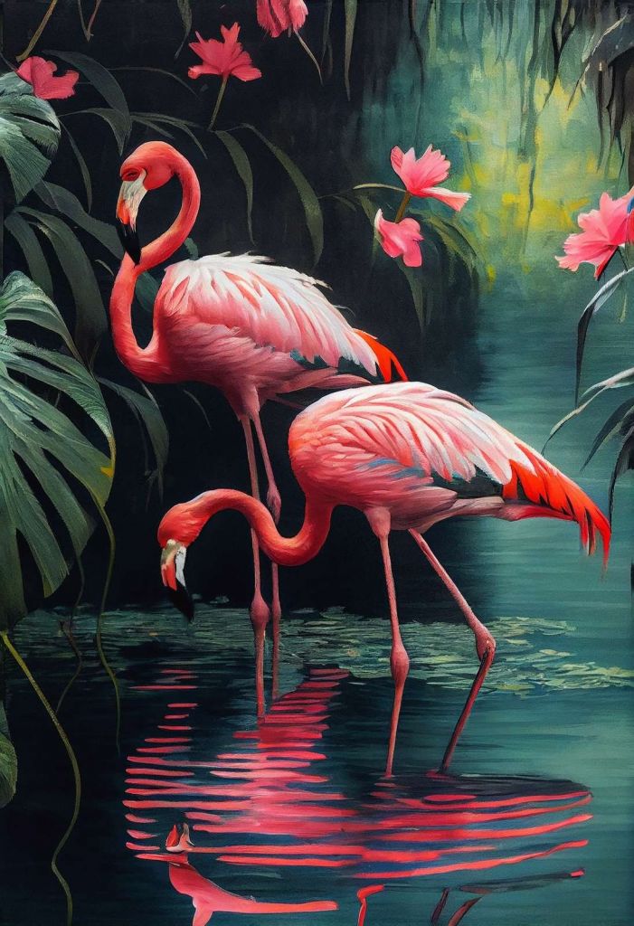 Tropische Flamingo Verleiding