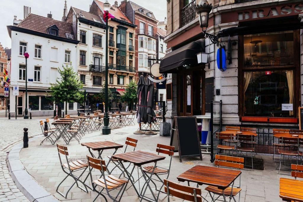 Brasserie in centrum van Brussel