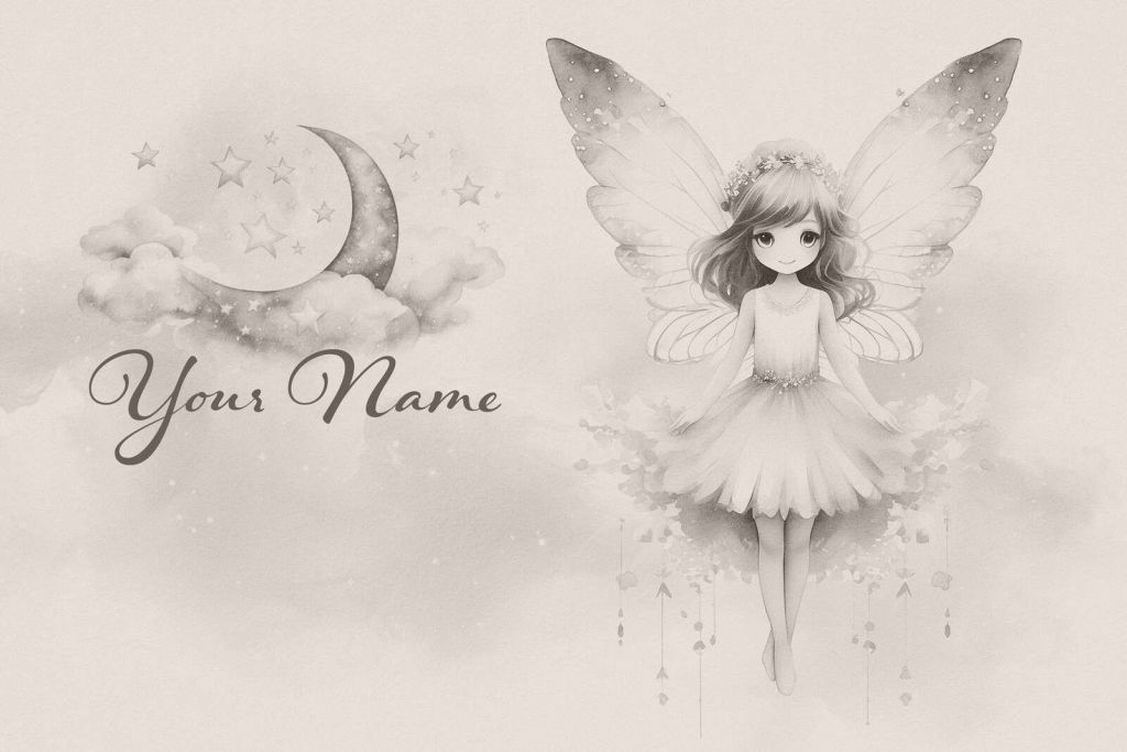 Nachtelfje in maanlichtmist