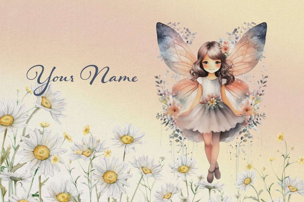 Bloemenelfje in margrietenveld