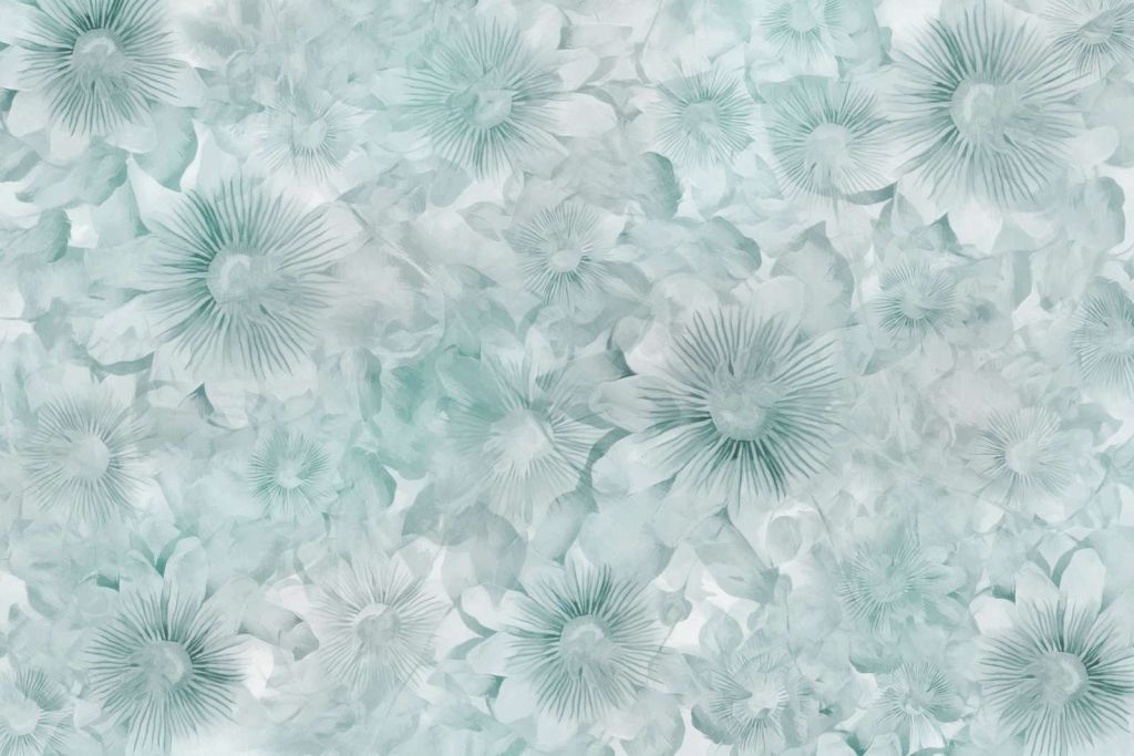 Botanical Watercolor Elegance Icy Mint