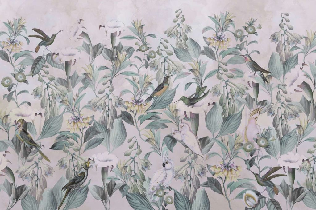 Ethereal Birdsong Blossom - Muted Elegance