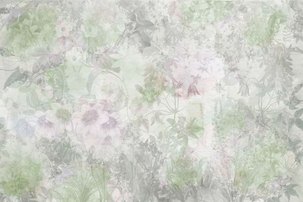 Watercolor Garden Green