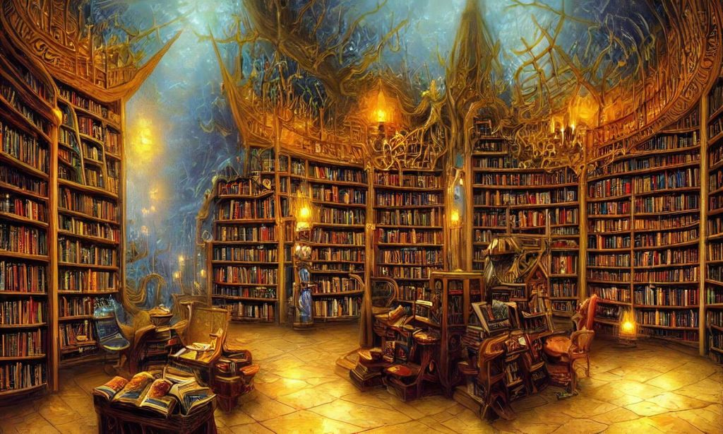Verlichte Fantasiebibliotheek