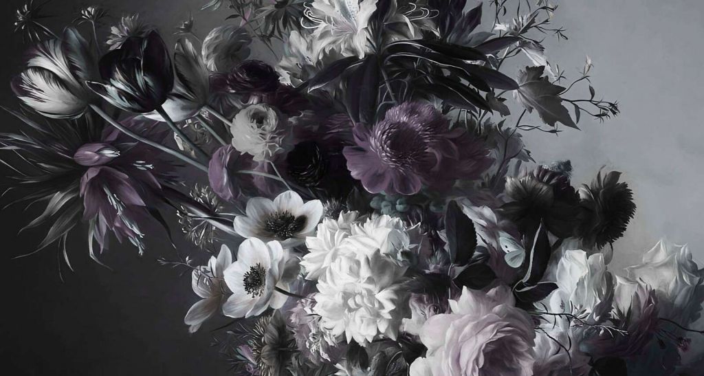Big bouquet with anemones Purple