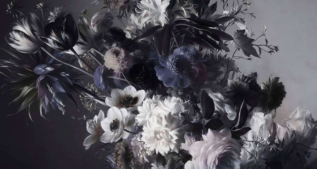 Big bouquet with anemones Blue