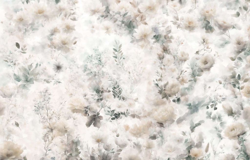 Delicate floral mood - grey