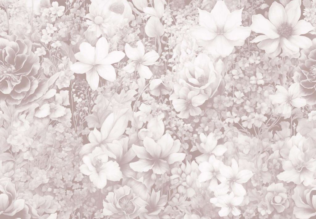 Flower festival seamless - soft green