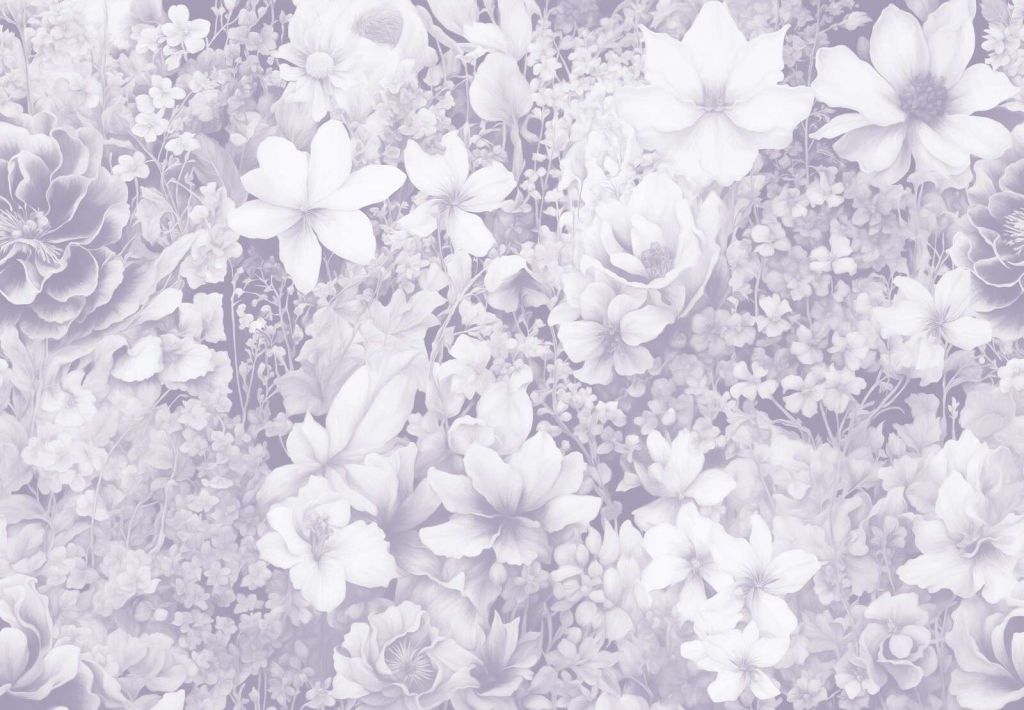 Flower festival seamless - soft purple