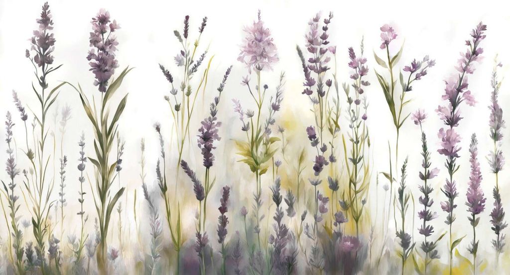 Lavender Glade Seamless Warm Beige