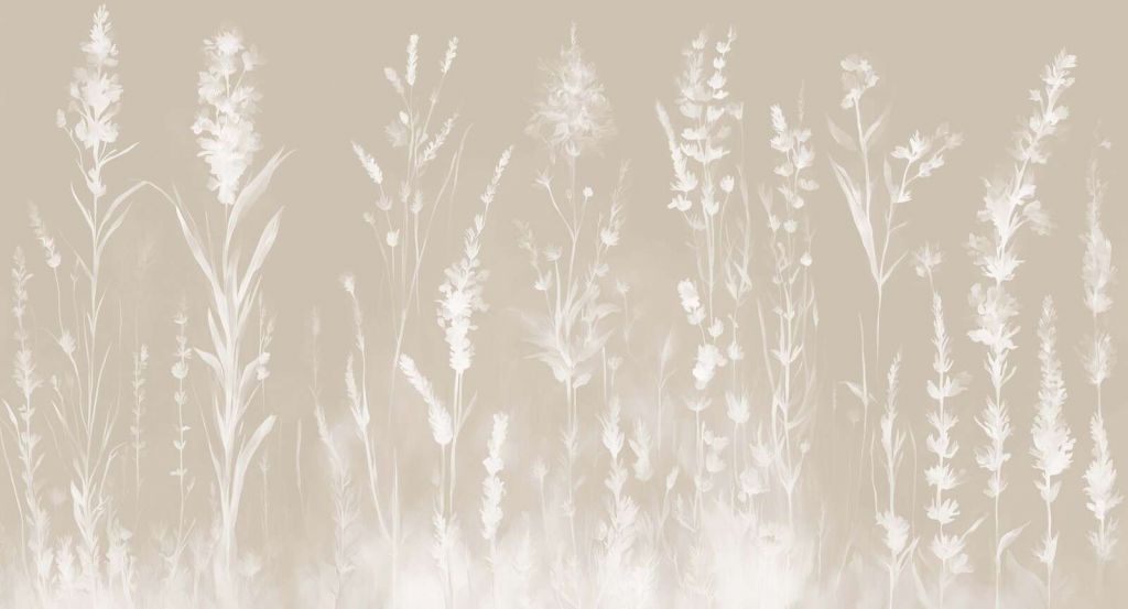 Lavender Glade Seamless Sand Beige