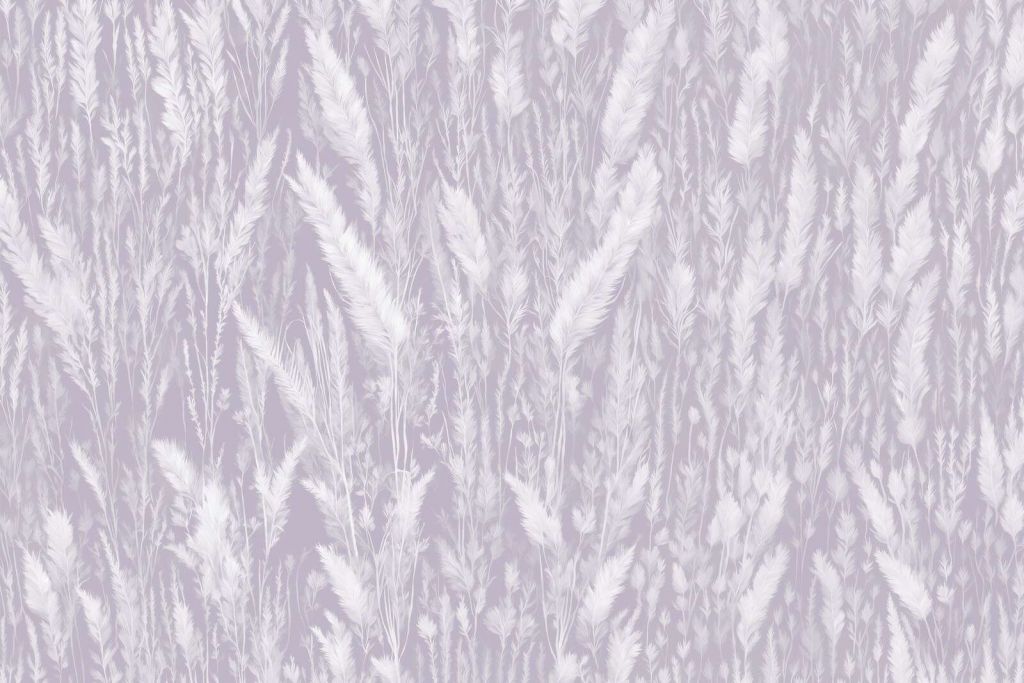 Wall of field grasses - purple