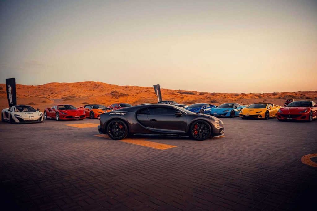 Bugatti Chiron en vrienden