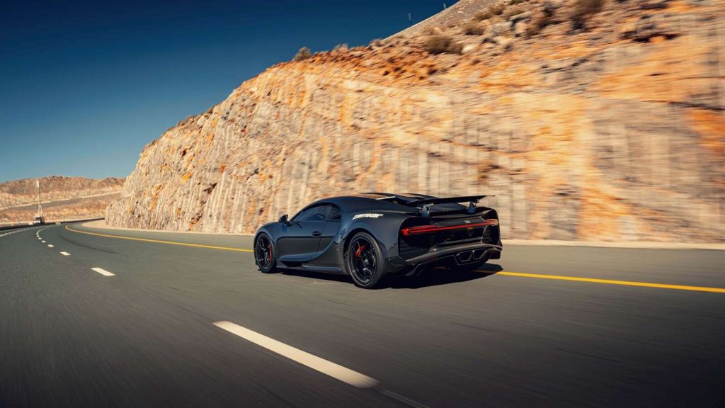 Bugatti Chiron Pur Sport in actie