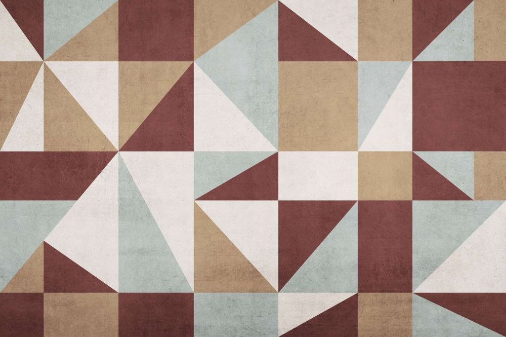 Geometrische vlakken in retrokleuren