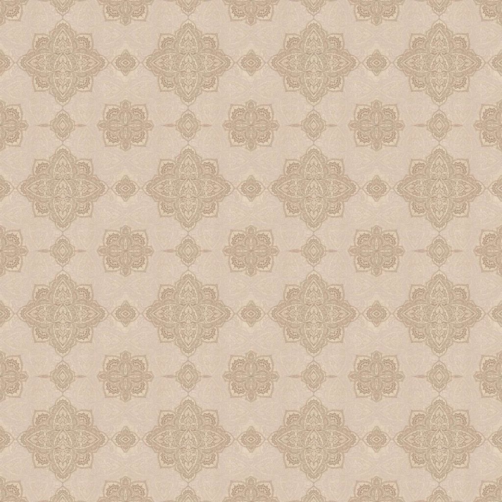 Beige oosters medaillonpatroon