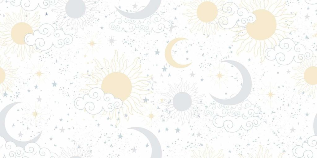 Lichte zon en maanhemel