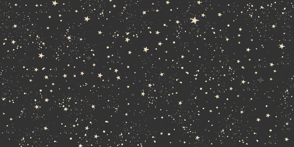Zacht sterrenveld in nachtzwart