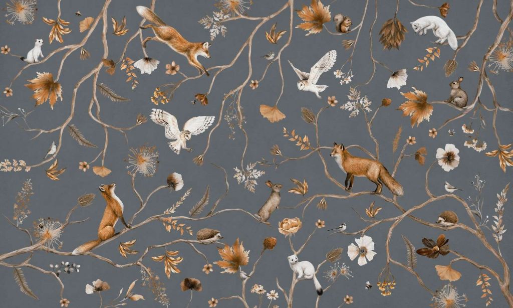 Playful Forest - Vintage - Blue