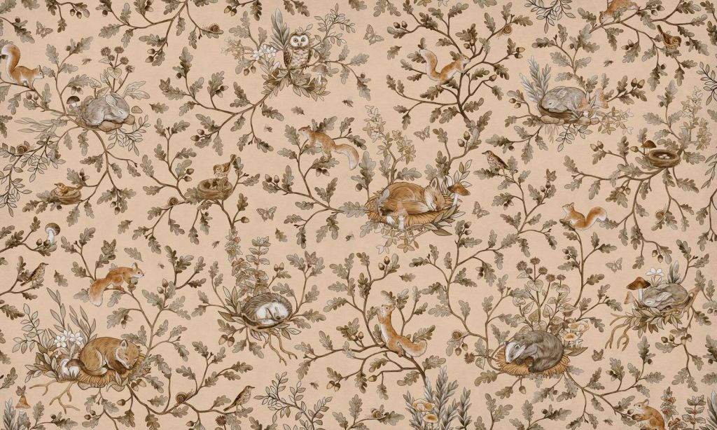 Playful Woods - Vintage - Beige