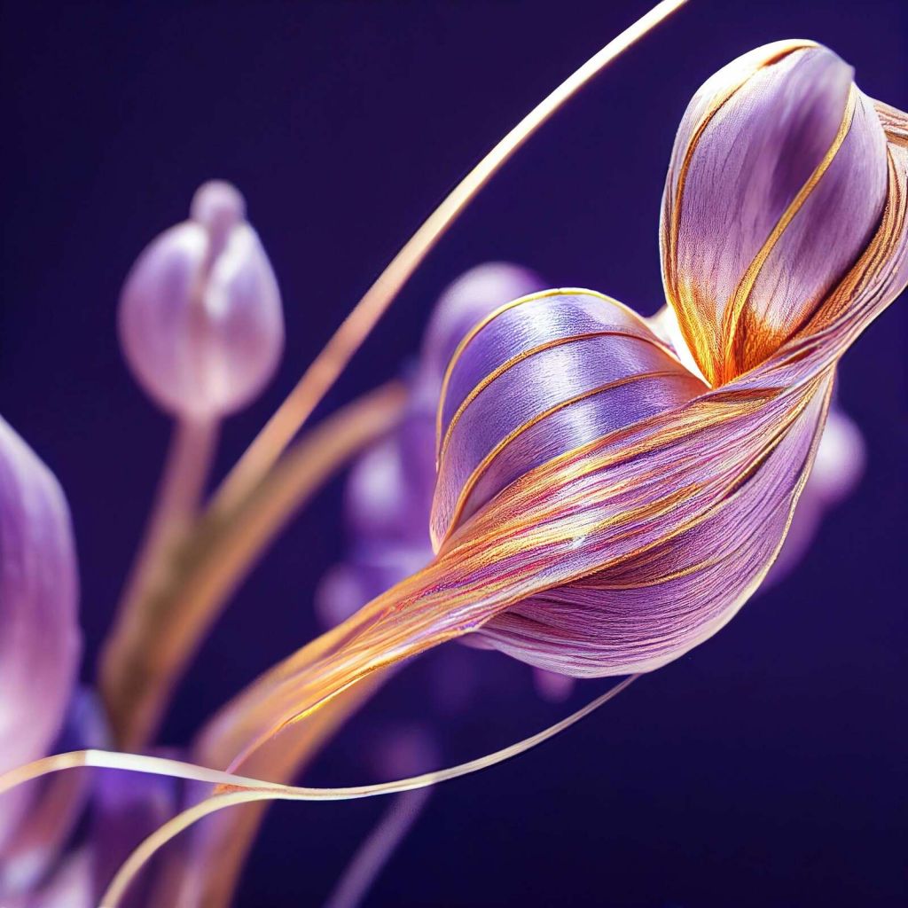 Macro Periwinkle Flower