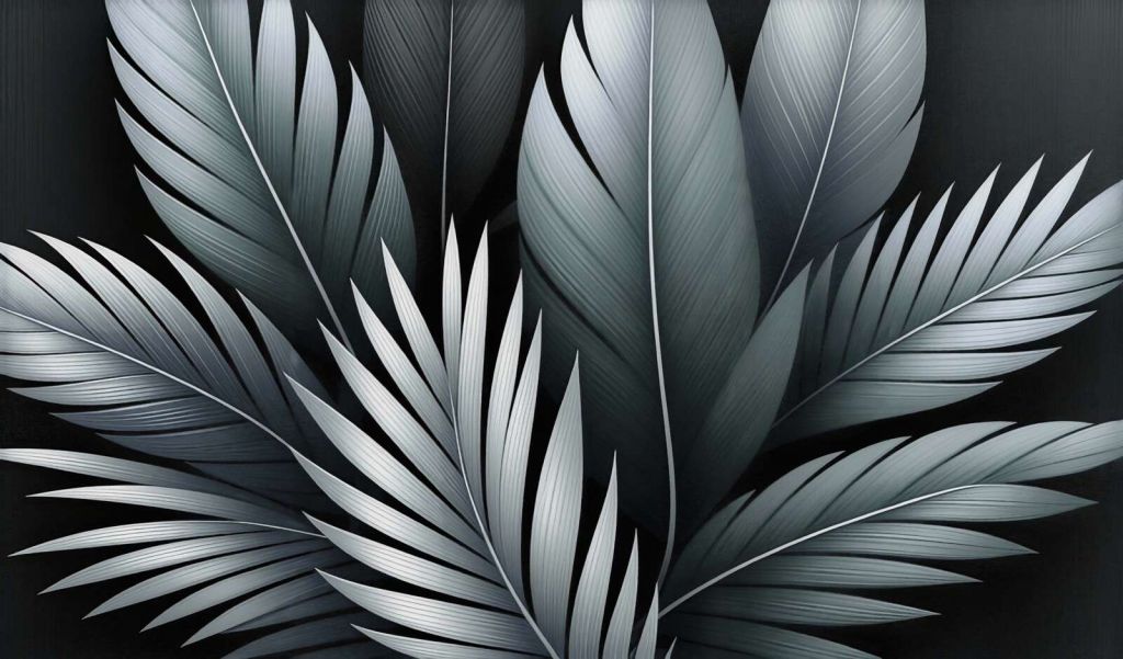 Koele veren in zachte grijstinten