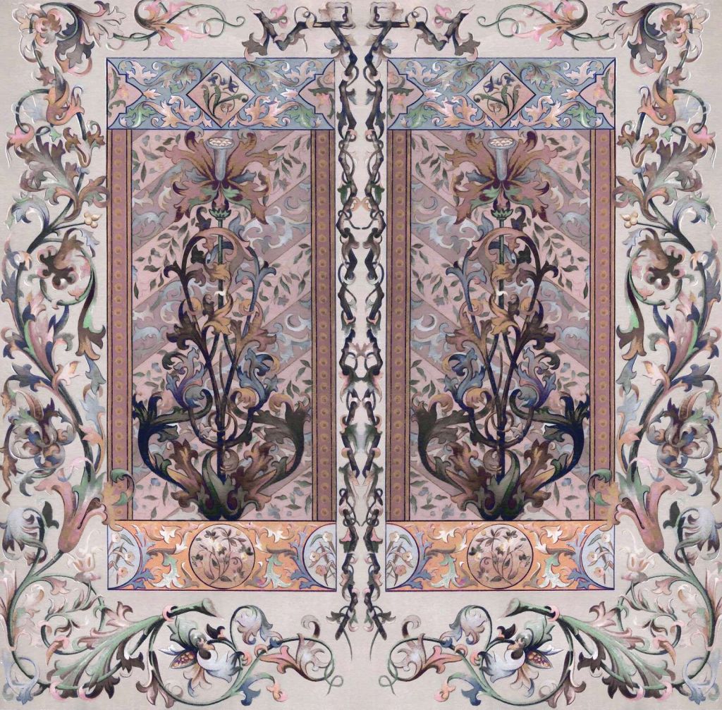 Pastel ornamenten in art nouveau