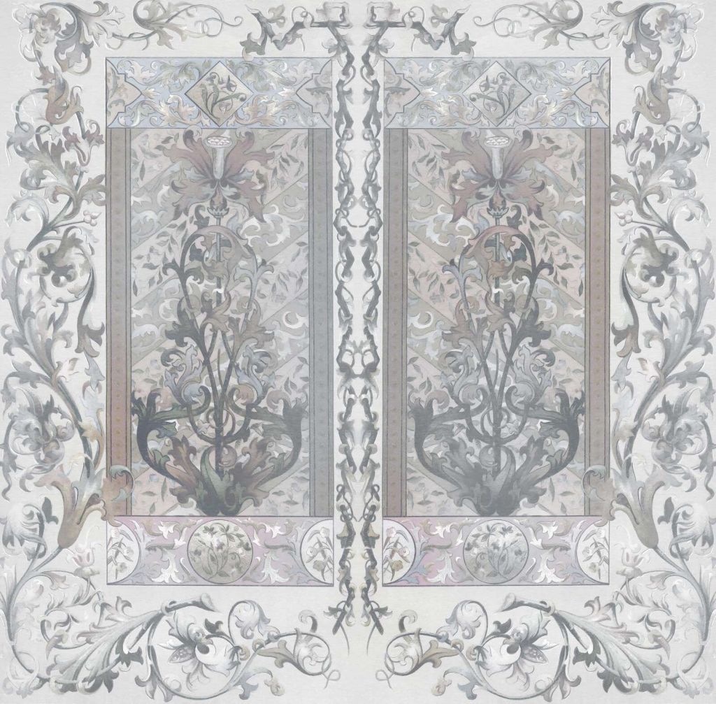Lichte art nouveau ornamenten