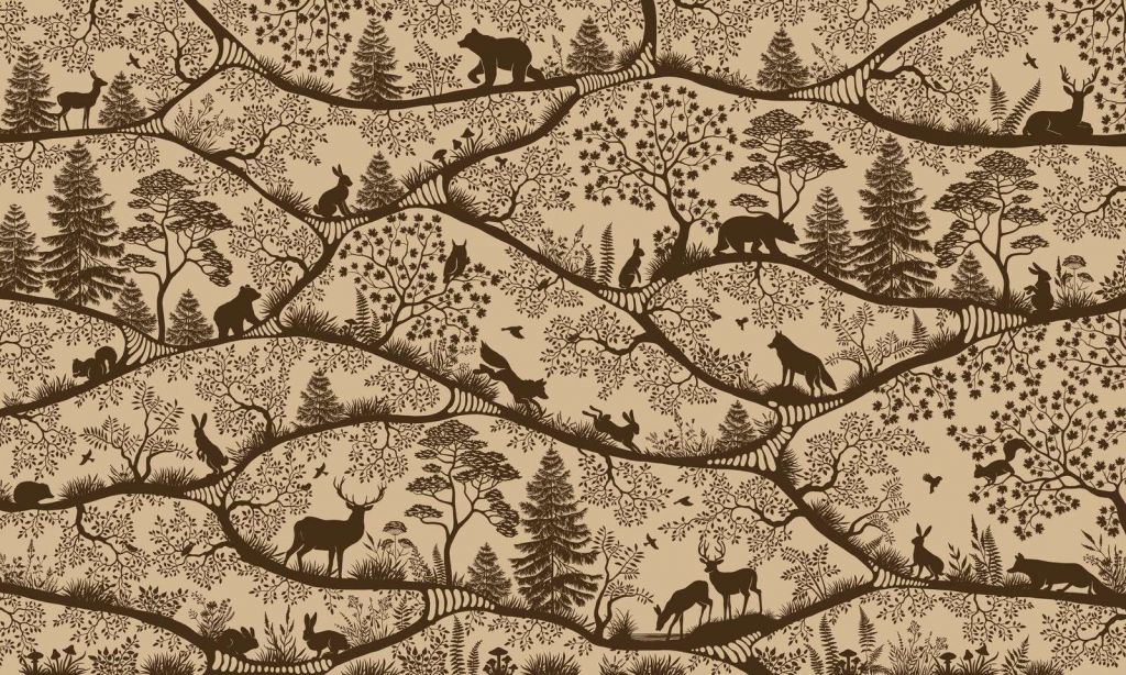 Nordic Nature - beige brown