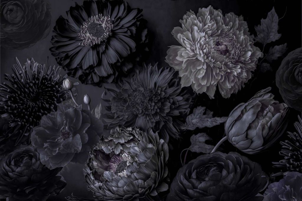 Dark grey moody flowers