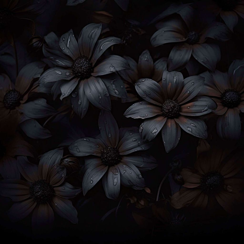 Opulent flower reverie dark mood