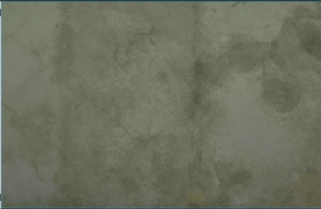 Groen beton met vegen barsten - Outlet - 395 x 250 cm
