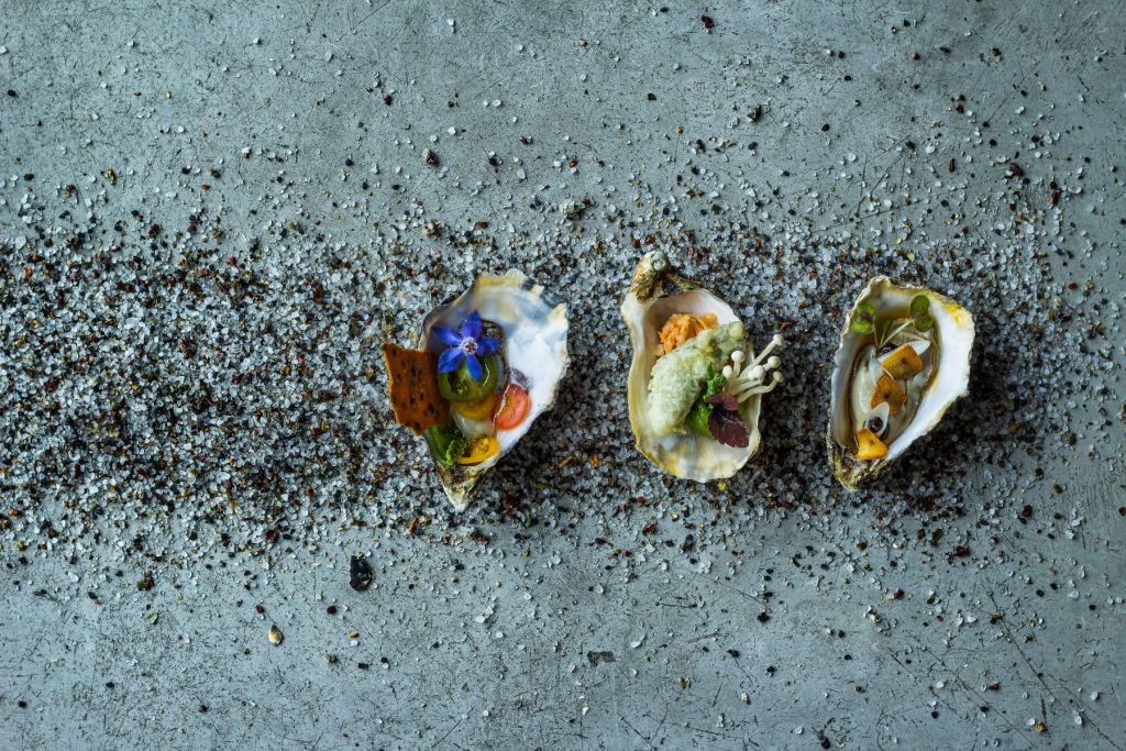 Amuse met oesters