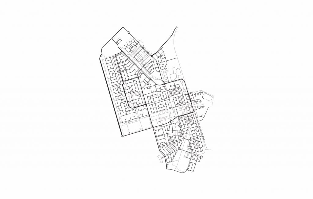 Plattegrond van Zeewolde, wit 