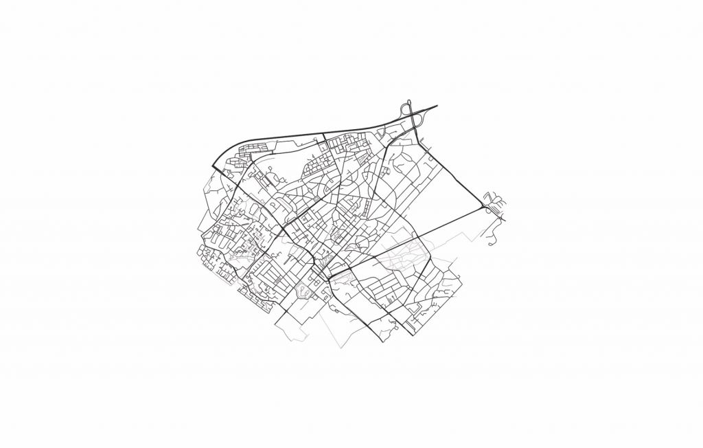 Plattegrond van Zeist, wit