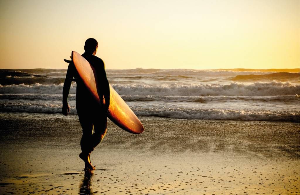 Strand behang - Surfer - Tienerkamer
