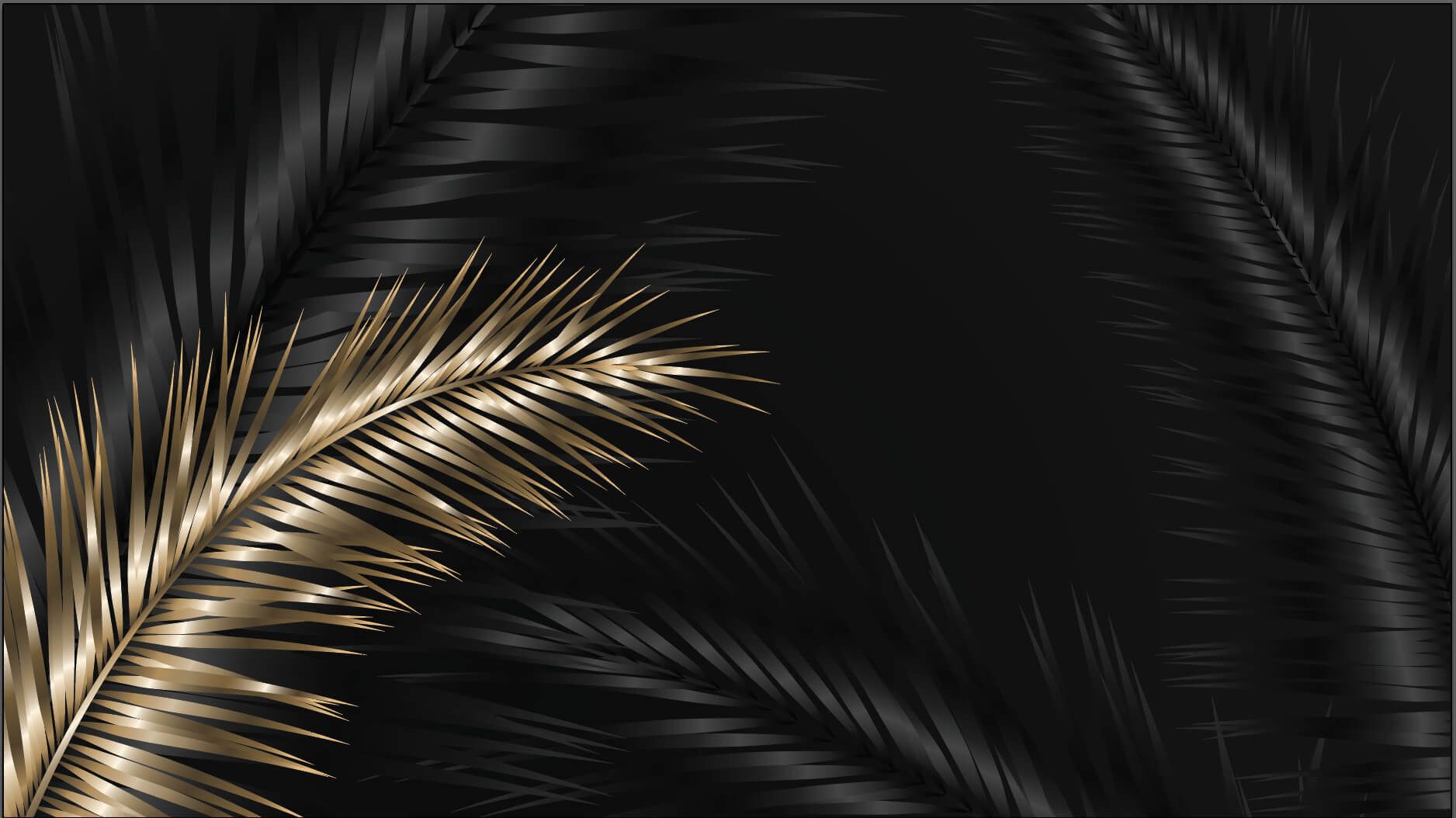 Sierlijke palmbladeren - outlet - 376x261 cm main product photo