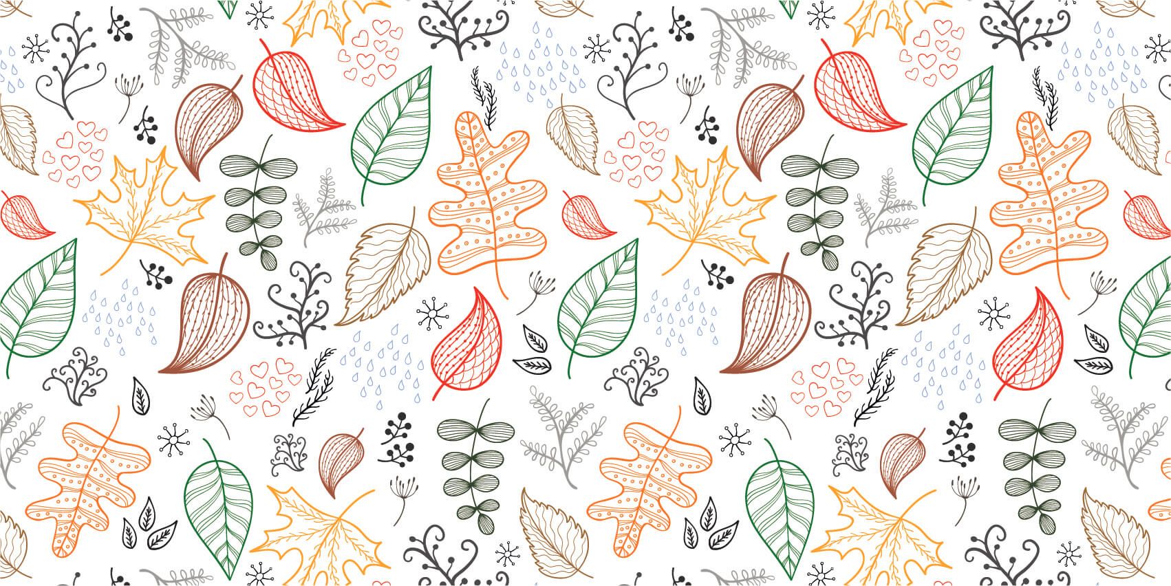 Getekende herfstbladeren main product photo