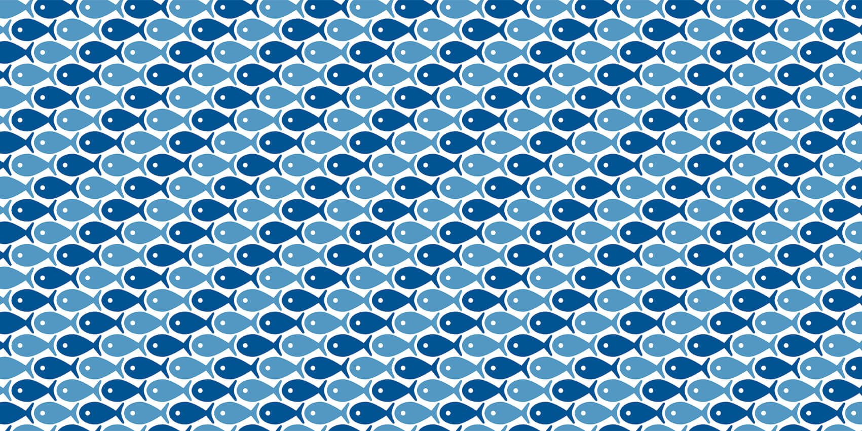 Blauwe vissen