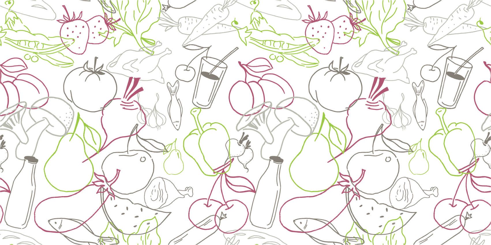 Groente en fruit iconen main product photo