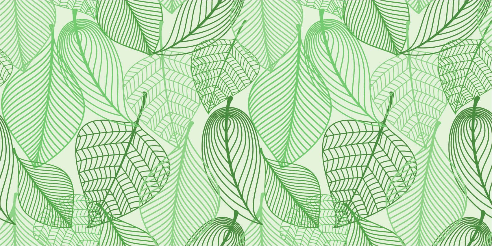 Groene getekende bladeren main product photo