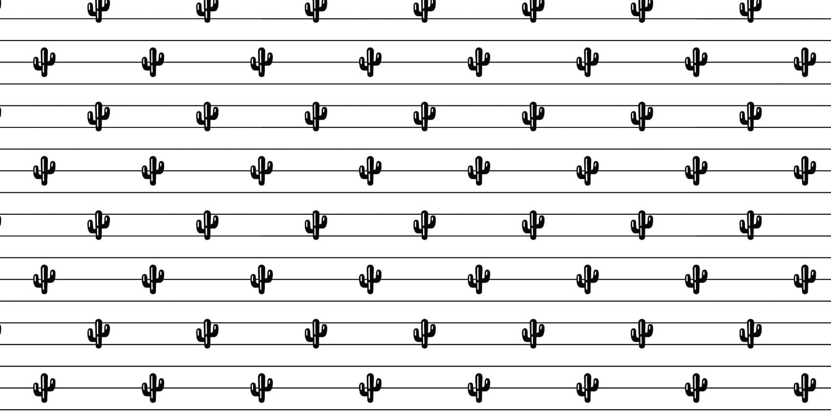 Cactussen en lijnen