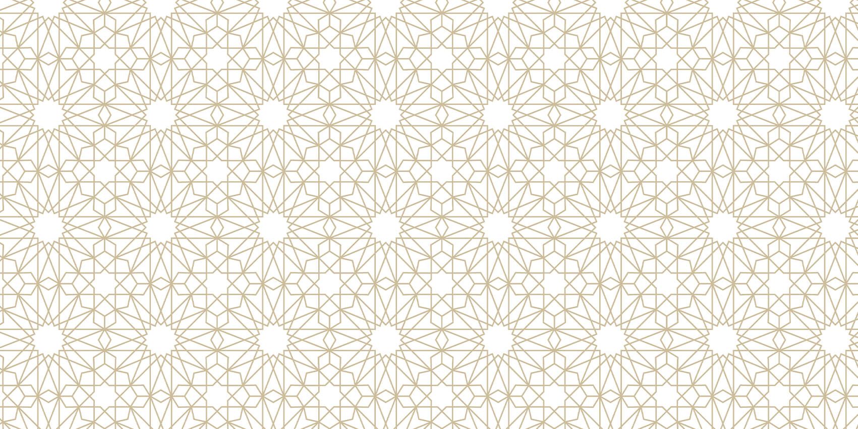 Geometrische bloemen, wit