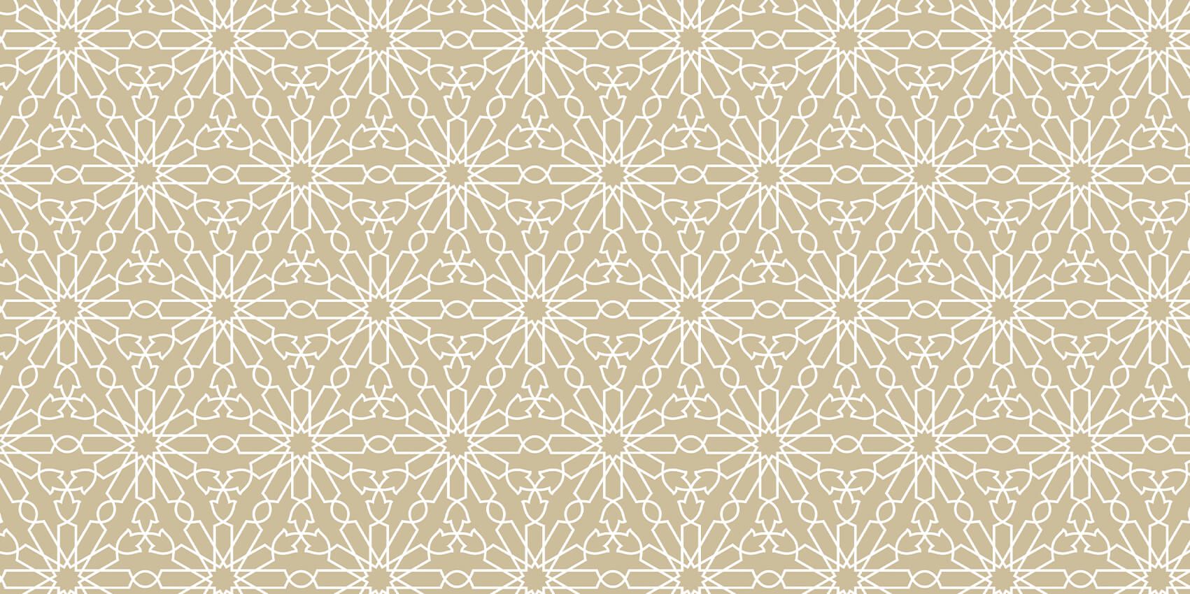 Geometrische bloemen, goud