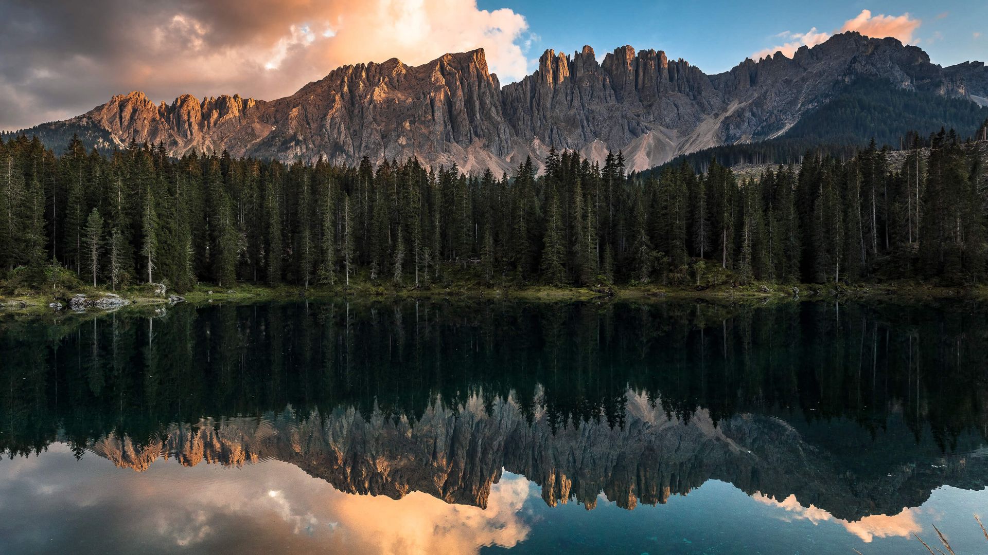 Sunset at Lake Carezza main product photo