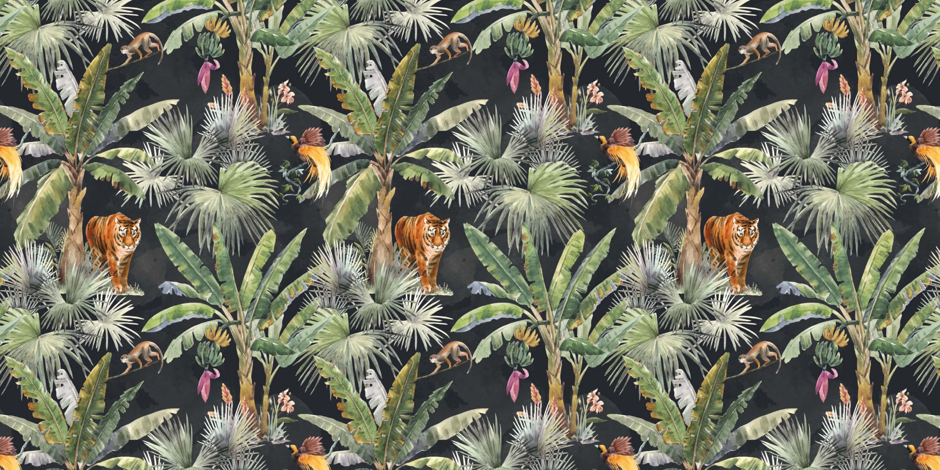 Palmen en jungle dieren
