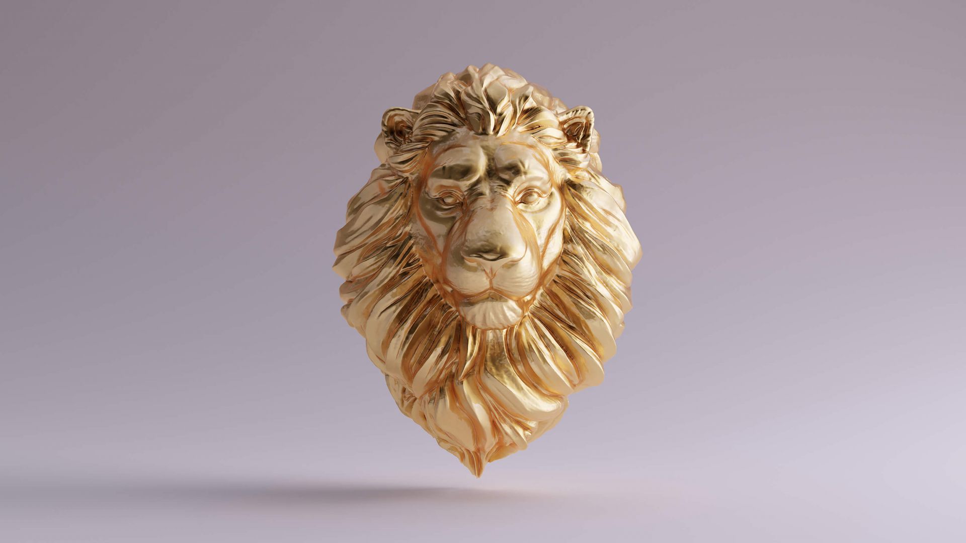 Een 3D leeuw main product photo